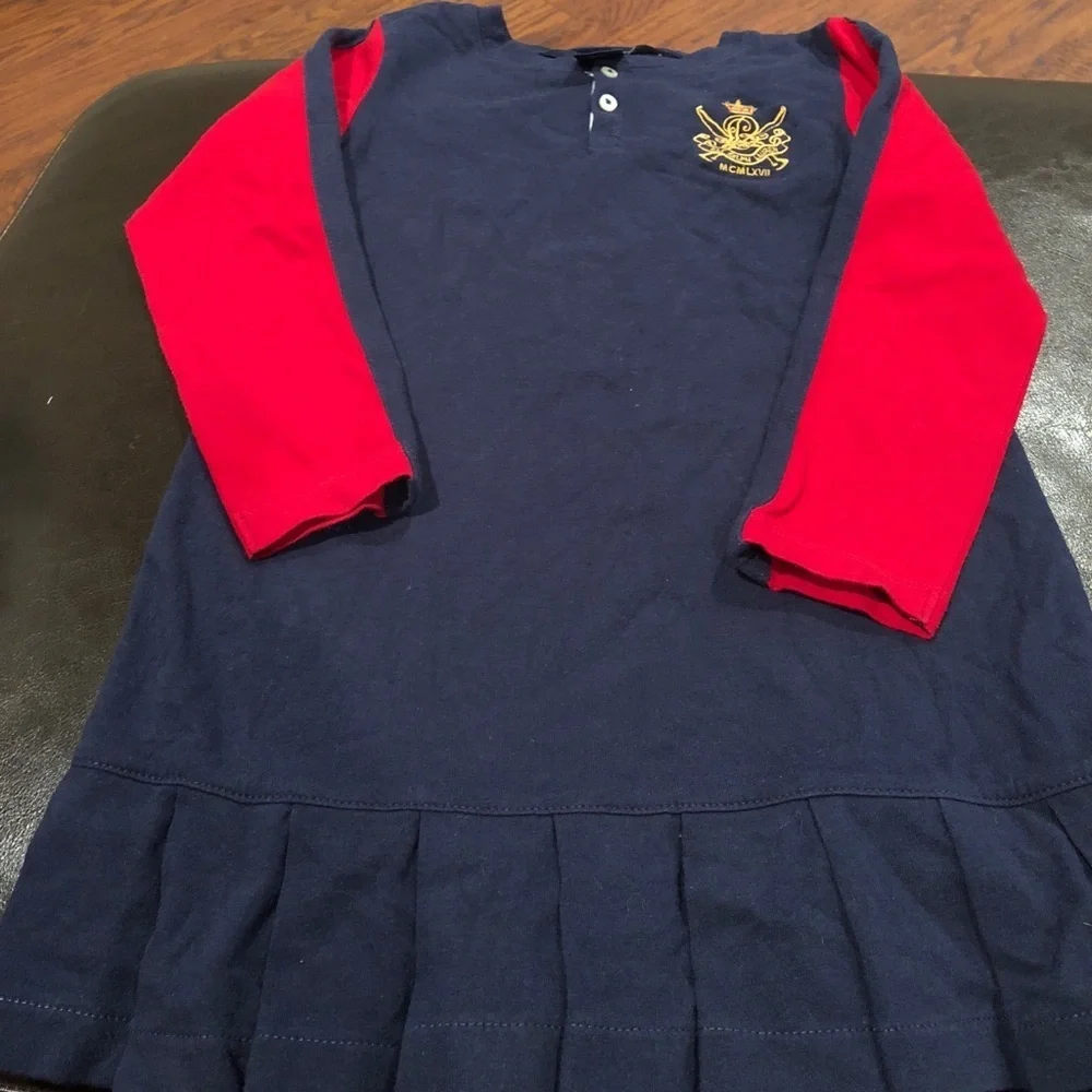 Ralph Lauren dress w/ pleated bottom skirt size 5 ❤️💙❤️💙